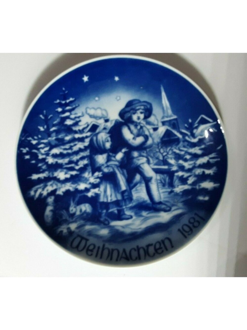 Bareuther Bavaria Weihnachten Christmas Plate Limited edition 1981 Children